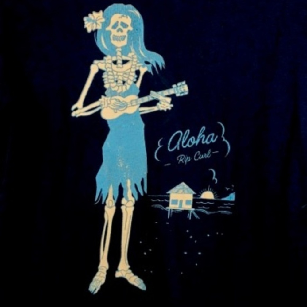 NWT Rip Curl Hula Skelly S/S Men's Tee